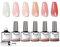 VENALISA Builder Nail 6 Stück Set, Quick Construction Extension Base Gel, Schnellaufbau Basisgel, Nagellack Builder Base für Nägel, Hartgel