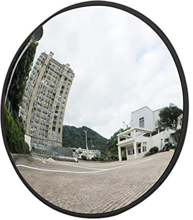 Parkhausspiegel - 30cm Sicherheit Verkehrsspiegel | Konvexer Außenspiegel | Runder Sicherheitsspiegel | Einstellbarer Runder Straßen-Weitwinkelspiegel Für Wandsicht Metallisiert Konvexen Spiegel