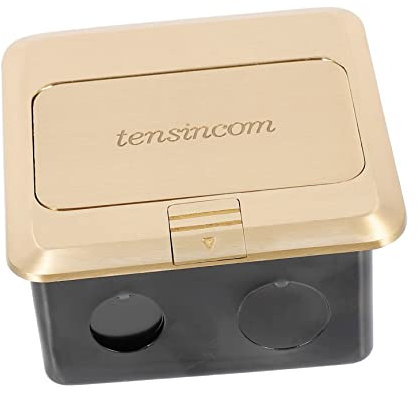 Uonlytech 1 Satz Netzwerk-erdungsstecker Mit Drei Anschlüssen Netzwerk-erdungssteckdose Auslauf - Steckdose Im Oberen Stockwerk Einbausteckdose Steckdosenabdeckung Elektrokästen Kupfer Boden