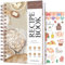 PLANBERRY Libro de recetas – Libro de cocina de tapa dura en blanco para escribir en tus propias recetas – Libro de cocina vacío para rellenar – Cuaderno de recetas familiares en blanco – 60 recetas,