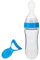 Cuillère de Distribution de Nourriture pour bébé, Biberon d'alimentation à Cuillère pour bébé démonté pour bébé pour Nourrir la Pâte de Céréales Aliment Complémentaire (Bleu)