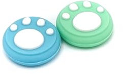 Gadgetpoint | Poignées de jeu | Bâtons de pouce antidérapants Performance | Poignées de pouce Joystick Cap | Pieds - Vert/Bleu avec Blanc | Accessoires adaptés aux manettes Nintendo Switch