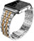 Hinnwer Armband für Apple Watch 49mm 45mm 44mm 42mm Damen Ersatzarmbänder Edelstahl Metall replacement bracelet Kompatibel mit Apple Watch Ultra2 Ultra SE2 SE Series 10 9 8 7 6 5 4 3 2 1 (Silber+Gold)