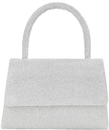 Glitzer Kristall Handtasche Sparkle Damen Henkel Crossbody Schulter Hochzeit Gastparty Cocktailkleid Geldbörsen Silber