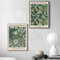 ytonghao Abstrakte William Morris Blume Pflanze Blatt Wandkunst Gemälde Leinwand nordische Poster und Drucke Wandbilder Raumdekor 50 x 70 cm x 2 ohne Rahmen