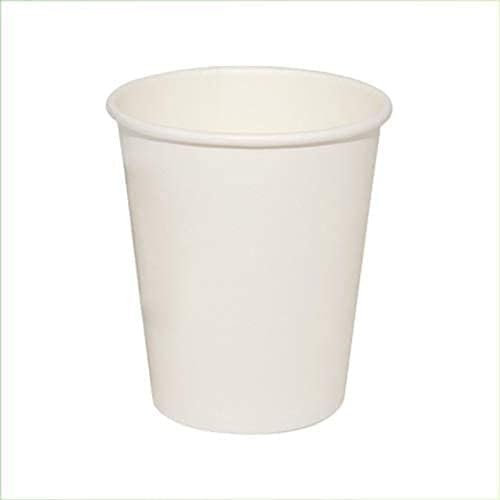 Generico 50 200 500 1000 bicchieri di carta ecofriendly bianchi marroni da 200 ml Cartoncino USA e GETTA Bevande Fredde e Calde Compleanni Feste riciclabili (1000 pezzi bianchi)