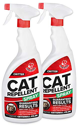 Critter Cat Repeller Spray – Indoor & Outdoor Foam Repellent & Kitten Training 2L