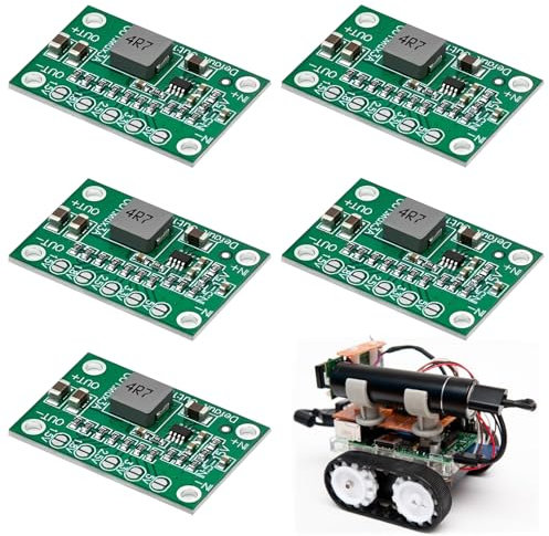 DC-DC Step Down Converter, 5 Stück 5V-15V bis 1.25V/1.5V/1.8V/2.5V/3.3V/5V Spannungswandler, einen Ausgangsstrom von 3A spannungsregler, Buck Converter Anwendbar auf 3D-Drucker, Uhr, Gasherd