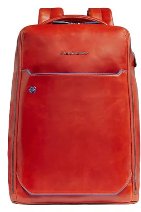 PIQUADRO – Zaino - Porta PC 14 - Blue Square – In Pelle – Unisex