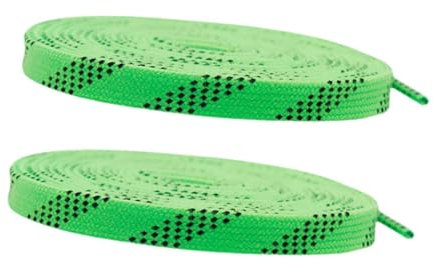 Qianly 1 Paar Eishockey Skate Schnürsenkel, Schlittschuh Schnürsenkel, Flach Gewachst, 1 cm Breit, Rollschuh Schnürsenkel, Schnürsenkel für, GrÜn, 274cm