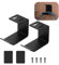 JUGCUT 2Pcs Headphone Holder Stand, Headphone Hook Mount with Silicone Pad, Under Desk Space Saving Universal Headphone Hanger for Gaming Headset and Most of Headphone, Cables etc