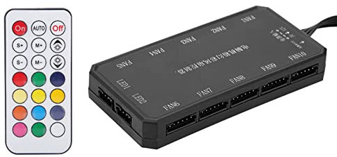 15m RF Control Colorful Fan Computer Fan Controller with Remote Control A Really Pc Fan Controller.Rgb Fan Controller Pc Pc Rgb Controller Kolink Observa Rgb Hub Argb Cont