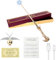 FGJCJ Voldemort Baguette magique Voldemort 37 cm avec lumière, recharge USB, baguette magique Voldemort, dans une boîte cadeau avec carte de sort, ticket de station et collier