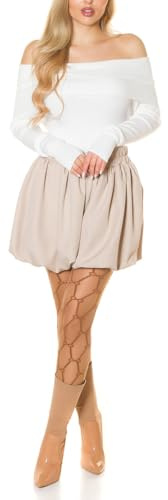 Koucla Eleganz trifft Komfort, Langärmliger Off Shoulder-Pullover mit schulterfreiem Carmen-Schnitt für einen stilvollen Auftritt One Size (Einheitsgröße)