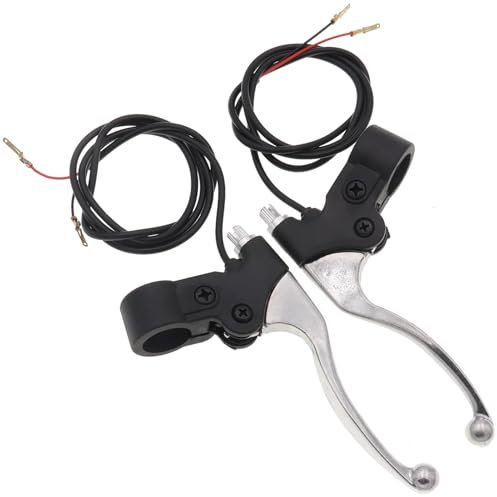 ZHHYGMD Motorbike Accessories 1 Pair Universal 22mm Brake Handlebar Lever with 1600mm Cable for Gas Scooter Mini Chopper Pocket Dirt Pit Bike High performance