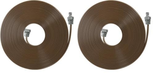 Gardena Schlauch-Regner: Feiner Sprühregner für die Bewässerung länglicher, schmaler Zonen, Länge 15 m, anschlussfertig ausgestattet, braun, individuell verkürz- oder verlängerbar (1999-20)