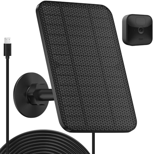 4-W-Solarpanel kompatibel mit Blink-Kamera, für Blink Outdoor 4 (4. Generation)/Blink Outdoor (3. Generation) XT3 und Blink XT/XT2 Kamera, wasserdichtes Blink-Solarpanel mit 4 m langem Kabel