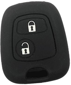 AKOOSY Autozubehör Silikon Schlüsselgehäuse für Schwarz Schutzcover für Autoschlüssel Geruchloses und Ungiftiges Lebensmittel Silikon Einfach zu Reinigen