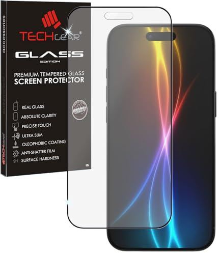 TECHGEAR Anti-Glare Matte Glass Screen Protector for iPhone Air (2025) – 3D Full Coverage Tempered Glass, Anti-Reflection, Smooth Touch, Face ID Compatible