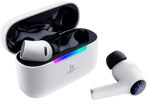 Razer Hammerhead V3 X HyperSpeed PlayStation - Wireless Multi-Platform Gaming Earbuds - HyperSpeed Wireless & Bluetooth - 40 Hours of Battery - Water-Resistant IPX4 - THX Spatial Audio | White