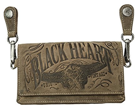 Jack's Inn 54 Kollektion Black Bourbon - Gürteltasche Rum in antikem braunem Rindleder