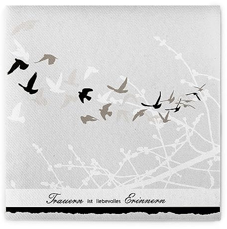 Sovie HOME Serviette Trauer | saugstarke Airlaid-Servietten 40x40 cm | hochwertige Einweg-Servietten | 12 Stück Grau