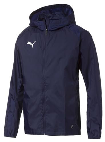 Puma Men's Giacca Antipioggia Da Allenamento Liga Core Waterproof Jacket, Blu_Bianco, S