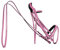 indira Zaumzeug pro (Cob - Kleinpferd, Pink 01)