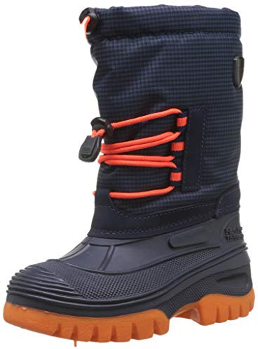 CMP Jungen Kids Ahto Wp Sneeuwlaarzen Schneestiefel, B Blue Orange Fluo, 25 EU