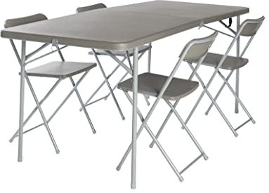 Vango Orchard XL 182 Tischstuhl-Set, grau, Einheitsgröße