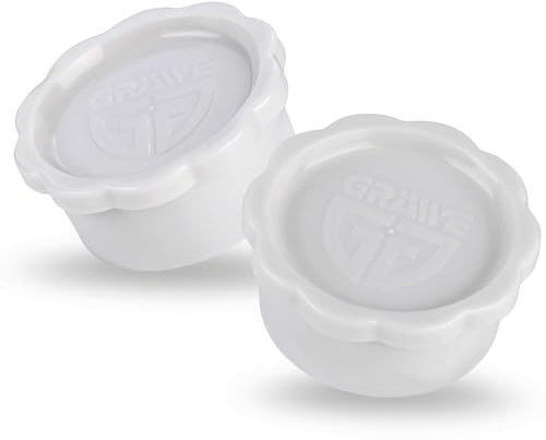 Gräwe Lot de 2 bouchons de rechange blancs pour carafe en verre Sodastream modèle Penguin (bouchon pas de type champagne) + Crystal