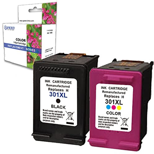 Set mit 2 Druckerpatronen kompatibel mit HP 301 XL Schwarz+Druckfarbe DESKJET 1050 2050