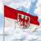 Deitert Bundesland-Flagge Brandenburg – 200x120 cm Brandenburg Fahne mit Wappen, Hissfahne aus reißfestem Polyester