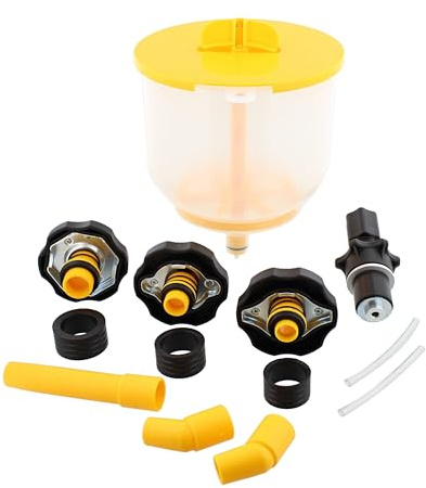 ABN AC Radiator Funnel Fill Kit - Spill Proof Coolant Flush Set Radiator Bleeding for Refilling Coolant No Spill Bleeder