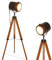 Stehlampe Dreibein Wohnzimmer Vintage, Industrial Modern Landhausstil Design Holz Esszimmer Ecke Wohnzimmerlampe, Antik Flur Lampe Stativ Büro Standleuchte Jugendzimmer Tischlampe Retro e27 Fassung