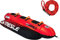 Mesle Bananen Boot Aufblasbar Torpedo 2-4 Personen, Set mit Leine, Towable Funtube Banana Boat für Kinder & Erwachsene, Wasser Tube Motorboot, Wasserreifen zum Ziehen