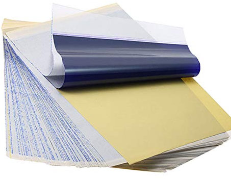 Aokbean 100 stück 8,27x11,69 Zoll Tattoo Transfer Papier Transparent Papier Tattoo Transparent Papier Schablonen Transfer Papier zum Tattoo Zubehör