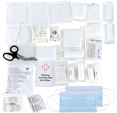ERSTEHILFESHOP BIGPACK 10 x Erste-Hilfe-Nachfüllset DIN 13157 für Verbandkästen und -koffer, Art.-Nr. 608918 | Erste Hilfe Füllung | Nachfüllpack