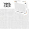 TINYOUTH 1000 Pieces White Jigsaw Puzzles for Adults, Blank Puzzle Pieces to Paint 70cmx50cm, 2mm Cardboard Puzzle - Difficult Puzzle Game Stress Reliever Impossible Puzzle for Kids Adults