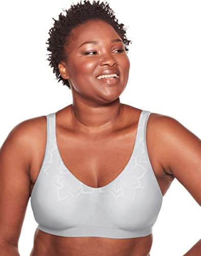 Bali womens Comfort Revolution Comfortflex Fit Wireless 'Df3484 Bra, Crystal Grey Aztec, X-Large US