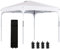 Outsunny Tonnelle de Jardin 2,5 x 2,5 m Barnum Pliant Pop-up Hauteur réglable sur 4 Niveaux Tissu Oxford Anti UV50+ châssis Acier Sac de Transport fourni Blanc