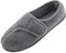 Git-up Chaussons Homme en Mousse à Mémoire Hiver Chaud Chaussures Intérieur Extérieur Semelle en Caoutchouc Antidérapante Maison Pantoufles, Gris 11.