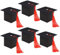 HOWAF 30 Abschluss Deko Graduation Cap Geschenkeboxen Doktorhut Geschenkeboxen Karton mit Rot Quasten Abschluss Hut Geschenkeboxen Prüfung Bestanden Abschluss Geschenk für ABI Abitur 2023 Geschenke