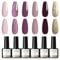 ROSALIND Semipermanente Unghie 6 Colori Smalti Semipermanenti per Unghie Viola Intenso Lilla Oro Glitter Smalto Semipermanente Gel Nail Polish Soak Off UV LED, 8ml