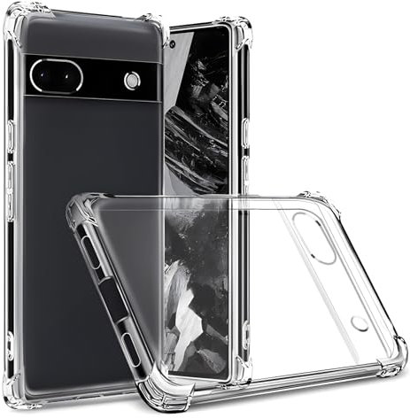 Totill Coque pour Google Pixel 8A, Transparente Silicone TPU Bumper Housse Phone Case Cover, Anti-Jaunissement & Anti-Rayures, Dos Rigide Transparent - HD Clair Étui de Protection Antichoc