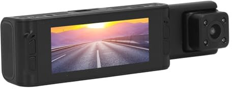 Dashcam Vorne Hinten Innen, 1080P HD 3-Kanal-Dashcam, Auto-Armaturenbrett-Kamera-Recorder mit 3,16-Zoll-IPS-Bildschirm, Nachtsicht, Parküberwachung, 170°-Weitwinkel-Auto-DVR