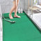 Alfombra de drenaje antideslizante para exteriores, alfombra de goma hueca de malla grande antimoho para baño/cocina/piscina, alfombrilla de ducha de PVC con drenaje (verde, 50 x 120 cm)