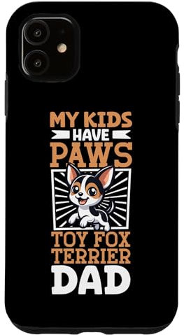 Hülle für iPhone 11 American Toy Terrier Papa