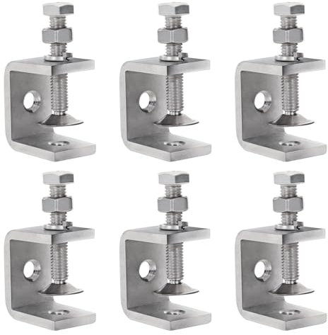 Morsetti a C 30mm, 8 Pezzi Morsetto di Apertura Grande in Acciaio Inox Resistente per Falegnameria, Saldatura, Armadietti, Lavorazione del Legno, Mobile Fai da Te