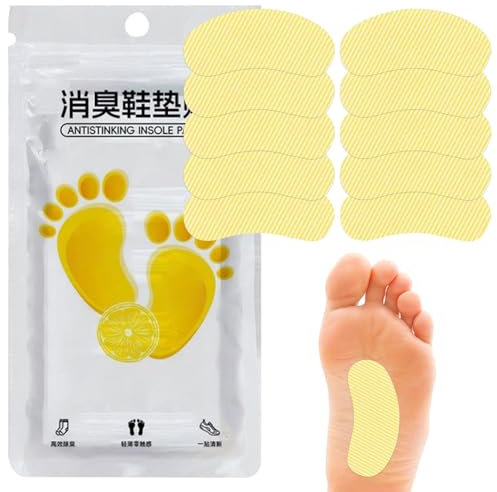 Bohany Natural shoe odour removal stickers, shoe deodoriser stickers, trainers and shoes deodorising patches, effective solution, long-lasting odour remover for trainers